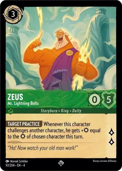 Disney Lorcana TCG - Ursula's Return - Zeus - Mr. Lightning Bolts - 92/204 - Image 1