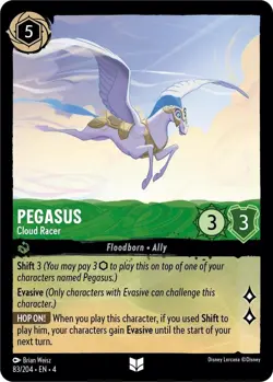 Disney Lorcana TCG - Ursula's Return - Pegasus - Cloud Racer - 83/204 - Image 1
