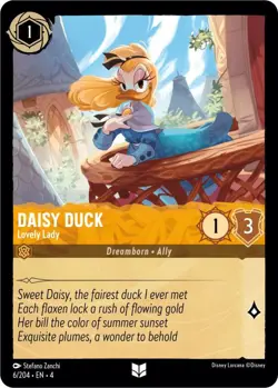 Disney Lorcana TCG - Ursula's Return - Daisy Duck - Lovely Lady - 6/204 - Image 1