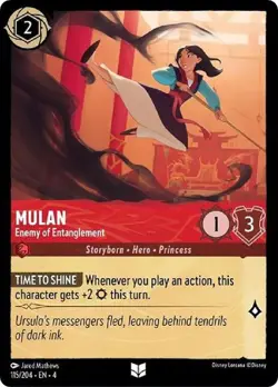 Disney Lorcana TCG - Ursula's Return - Mulan - Enemy of Entanglement - 115/204 - Image 1