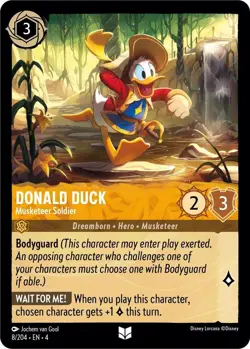 Disney Lorcana TCG - Ursula's Return - Donald Duck - Musketeer Soldier - 8/204 - Image 1