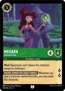Disney Lorcana TCG - Ursula's Return - Megara - Liberated One - 80/204 - Image 1