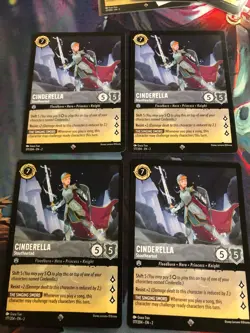 Cinderella Stouthearted Super Rare 4x x4 Disney Lorcana Rise of the Floodborn - Image 1