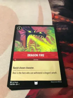 Dragon Fire Uncommon 4x x4 Disney Lorcana Playset First Chapter - Image 1