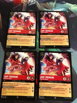 Lady Tremaine Imperious Queen SR 4x x4 Disney Lorcana Rise of the Floodborn - Image 1
