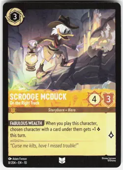 Scrooge McDuck On the Right Track 8/204 Whispers in the Well Disney Lorcana - Image 1