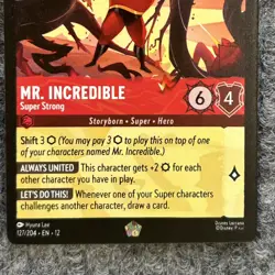 Disney Lorcana Wilds Unknown Mr. Incredible Super Strong 127/204 Legendary NM - Image 4