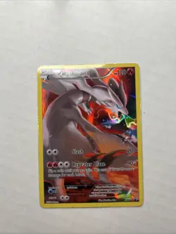 Reshiram XY74 Black Star Promo Full Art Pokemon Card Heavily Played - Image 3