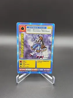 WereGarurumon 1st Edition 1999 Digimon-Bandai-Toei Animation Card - Image 1