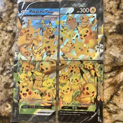 Pokemon Pikachu V-UNION 4 Card Lot Holo English Set Nintendo The Pokemon Company - Image 1