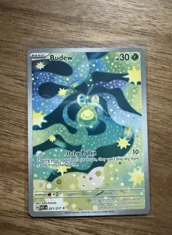 Pokemon Budew 221/217 ASC Full Art Holo Basic 2026 English Card - Image 1