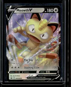Meowth V SWSH: Sword & Shield Promo Cards #SWSH004 - Image 1