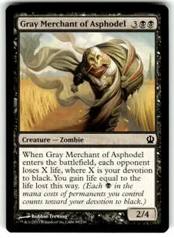 Theros Magic: The Gathering Gray Merchant of Asphodel MTG - Image 1