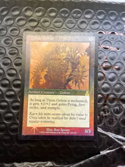 MTG Magic the Gathering English Urza's Destiny - FOIL Thran Golem - read - Image 3