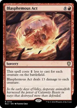 Blasphemous Act - BLC 0114 - NM - MTG Magic - Image 1