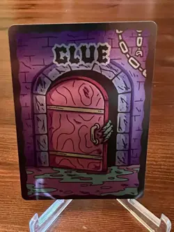 Wizard Of The Barge Magic The Gathering Foil Clue Token Kickstarter - Image 1