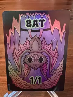 Wizard Of The Barge Magic The Gathering Goblin Bat 1/1 Foil Token Kickstarter - Image 1