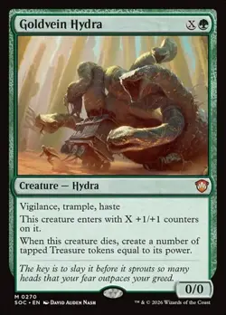 1x Goldvein Hydra NM Eng MTG - Secrets of Strixhaven Commander - Image 1