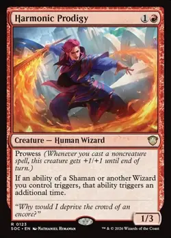 1x Harmonic Prodigy NM Eng MTG - Secrets of Strixhaven Commander - Image 1