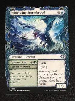 MTG Tarkir: Dragonstorm Whirlwing Stormbrood Showcase 0322 NM - Image 1