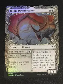 MTG Tarkir: Dragonstorm Riling Dawnbreaker Showcase Foil 0292 NM - Image 1
