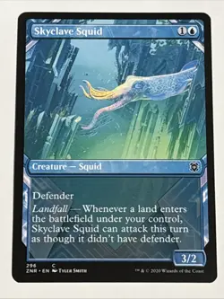 MTG Zendikar Rising Skyclave Squid Showcase 296 NM - Image 1