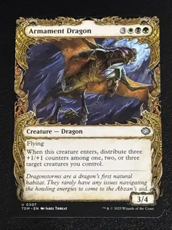 MTG Tarkir: Dragonstorm Armament Dragon Showcase 0307 NM - Image 1
