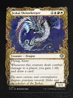 MTG Tarkir: Dragonstorm Jeskai Shrinekeeper Showcase 0311 NM - Image 1