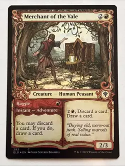 MTG Throne of Eldraine Merchant of the Vale Showcase Foil 293 NM - Image 1
