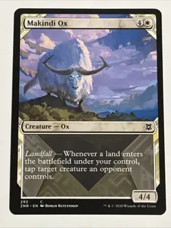 MTG Zendikar Rising Makindi Ox Showcase 293 NM - Image 1