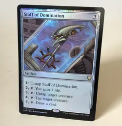 MTG Staff of Domination - Foil - CMR NM - Image 1