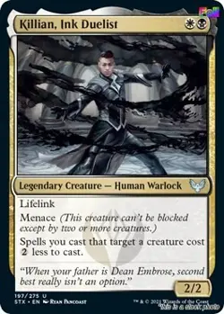 MTG Foil Killian, Ink Duelist 197 Strixhaven: School of Mages NM Magic - Image 1