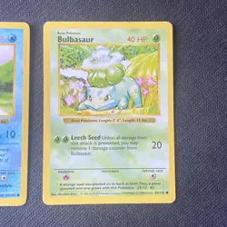 Pokemon WOTC Base Set Shadowless Starters Charmander Bulbasaur Squirtle - Image 4
