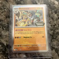 Pokemon TCG Mega Evolution Promo Barbaracle 065 Perfect Order Stamped - Image 1