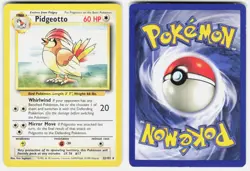Pidgeotto 22/102 Rare Base Set Unlimited Pokemon Lightly Played - Image 1