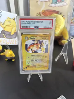 2002 Pokemon Expedition Reverse Holo Raichu #25/165 PSA 3 - Image 1