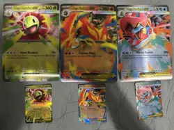 Pokemon TCG Mega Evolution Ascended Heroes 3x Jumbo Lenticular + 3x ex Promo NM - Image 1