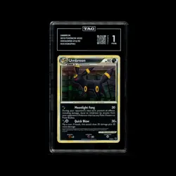 2010 POKEMON HEARTGOLD & SOULSILVER UNDAUNTED #10 UMBREON-HOLO TAG 1 - Image 1