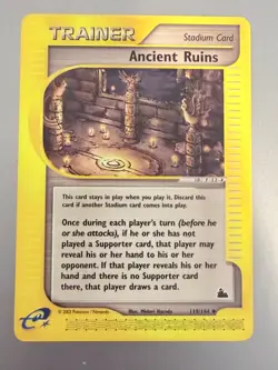Pokemon Skyridge Ancient Ruins 119/144 Trainer NEVER PLAYED Elite WOTC Vintage - Image 1
