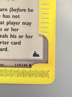 Pokemon Skyridge Ancient Ruins 119/144 Trainer NEVER PLAYED Elite WOTC Vintage - Image 3