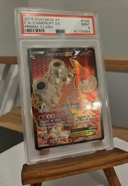 Pokemon Camerupt EX 146/160 Primal Clash Full Art Ultra Rare Foil PSA 9 2015 - Image 1