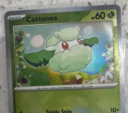 Pokemon TCG Cottonee 007/131 Sv: Prismatic Evolutions Holo Master Ball Pattern - Image 2