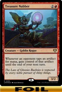 1x - Treasure Nabber - FOIL #265 - Commander Masters - NM MTG - Image 1