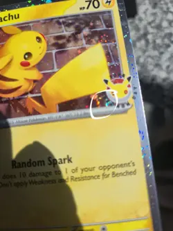 Pokemon 30th Anniversary 2026 Pikachu 051/162 Swirl Cosmo Holo Eng NM - Image 4