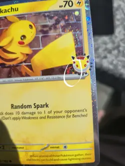 Pokemon 30th Anniversary 2026 Pikachu 051/162 Swirl Cosmo Holo Eng NM - Image 5