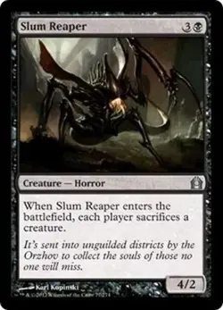mtg magic Slum Reaper ravnica ENGLISH Faucheur des quartiers pauvres - Image 1