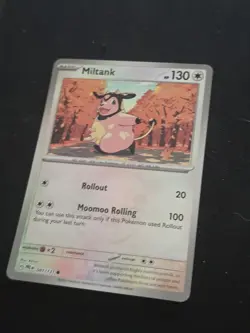 Pokemon TCG Miltank 081/131 Prismatic Evolutions Common Reverse Holo Masterball - Image 3