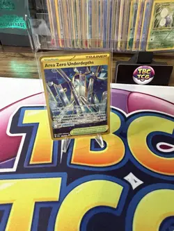 Pokemon Area Zero Underdepths 174/142 Stellar Crown Hyper Rare Holo Stadium - Image 1
