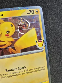 Pokemon 30th Anniversary 2026 Pikachu 051/162 Swirl Cosmo Holo Eng NM - Image 4
