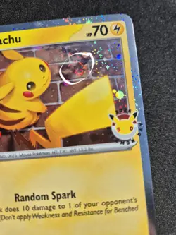 Pokemon 30th Anniversary 2026 Pikachu 051/162 Swirl Cosmo Holo Eng NM - Image 5